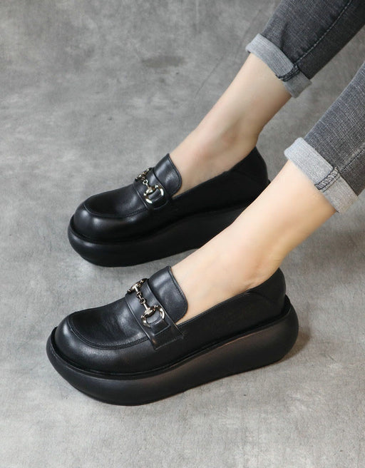 Rounded Head Comfortable Sole Platform Loafers March Shoes Collection 2023 78.00