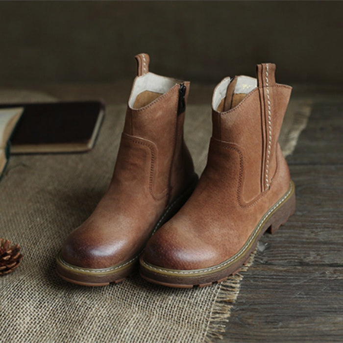 Casual Handmade Leather Women Martin Boots | Gift Shoes