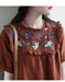 Summer Retro Embroidery Linen Shirt New arrivals Women's Clothing 47.30